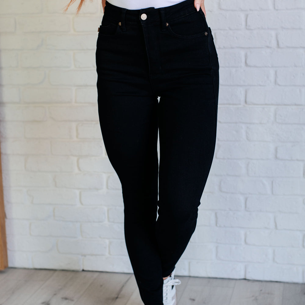 
                      
                        Nicole Tummy Control Skinny Jeans in Black
                      
                    