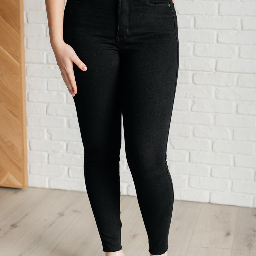 
                      
                        Nicole Tummy Control Skinny Jeans in Black
                      
                    