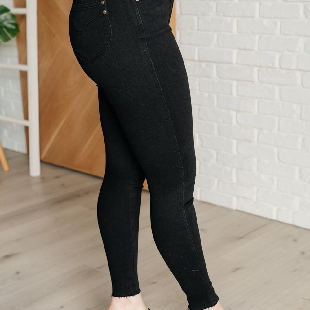 
                      
                        Nicole Tummy Control Skinny Jeans in Black
                      
                    