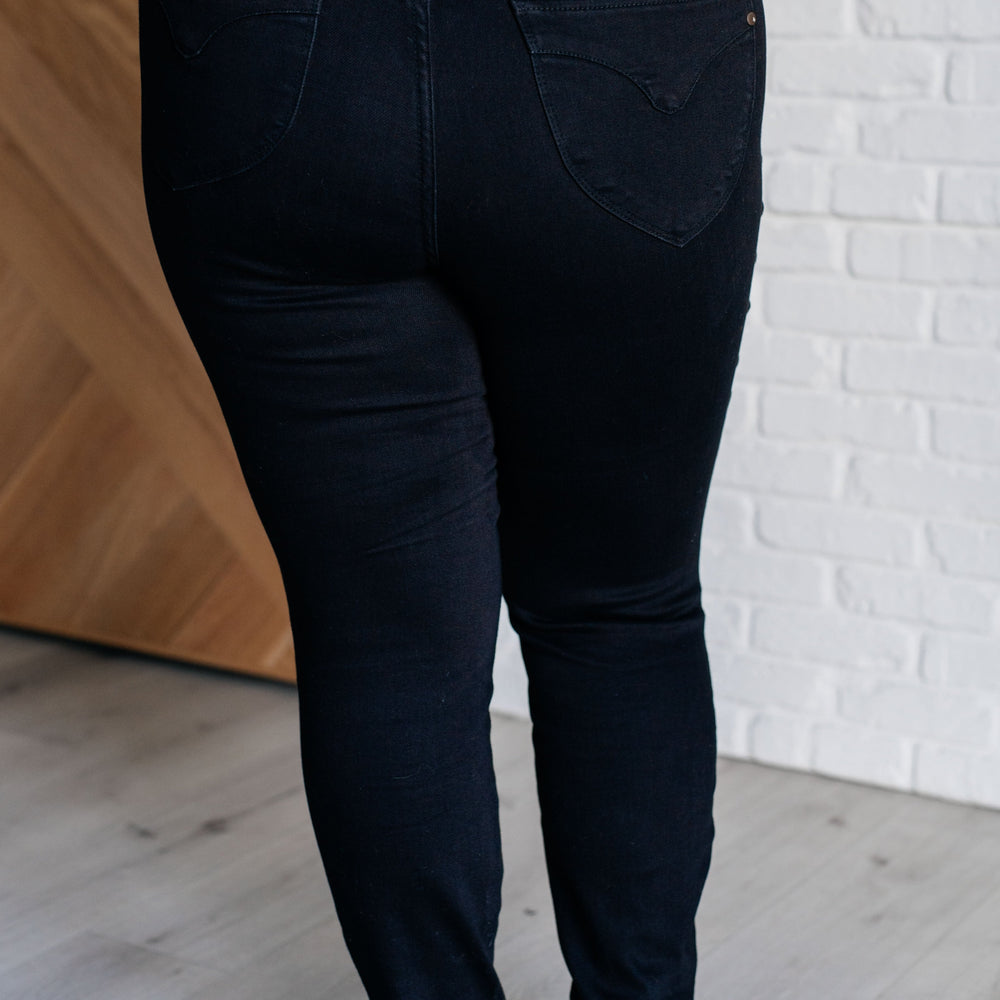 
                      
                        Nicole Tummy Control Skinny Jeans in Black
                      
                    