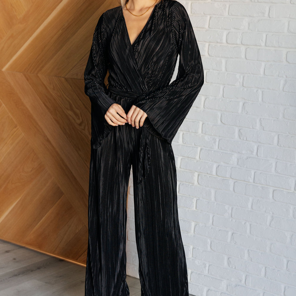 
                      
                        Night Out Plisse Jumpsuit
                      
                    