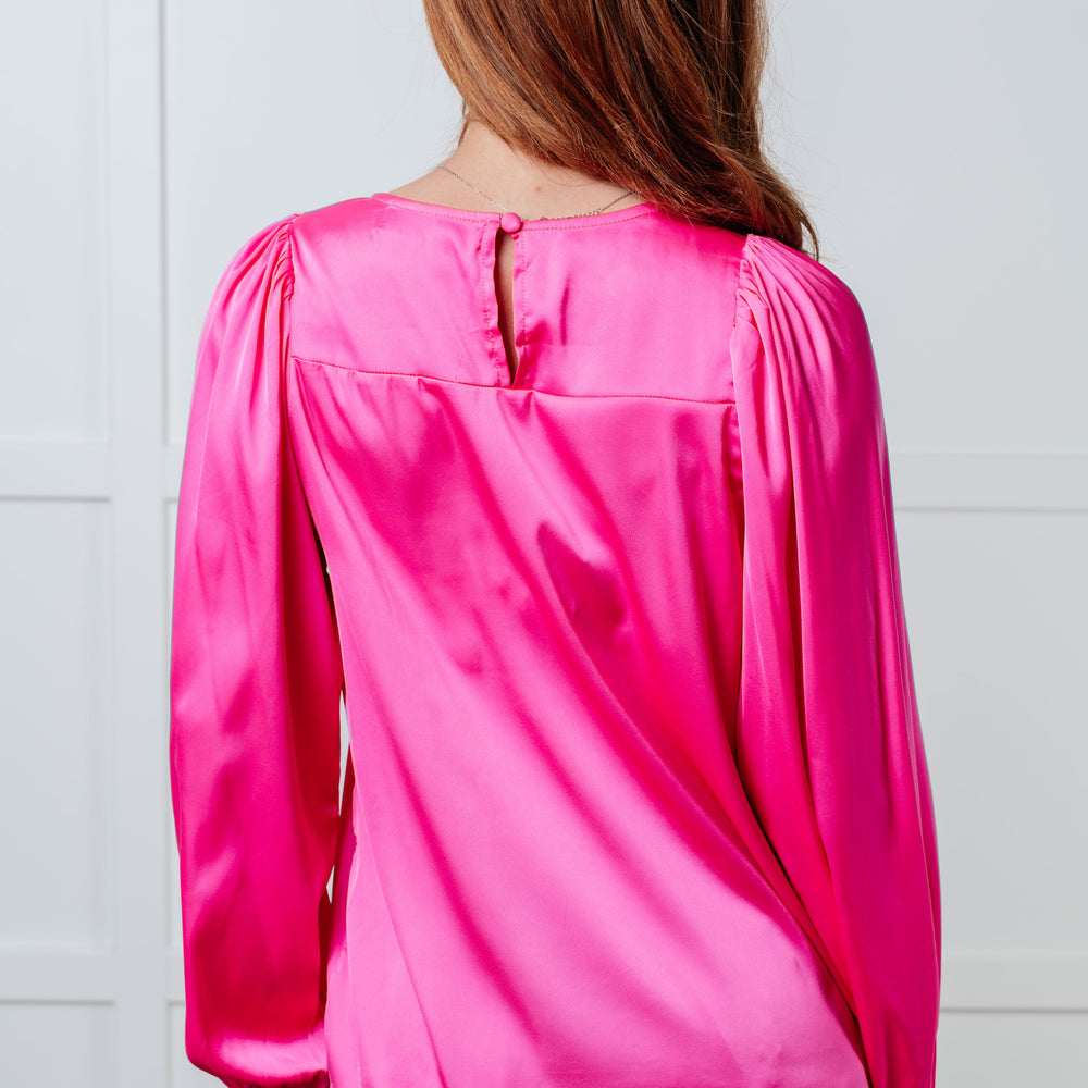 
                      
                        Not Exaggerating Satin Puff Sleeve Blouse
                      
                    