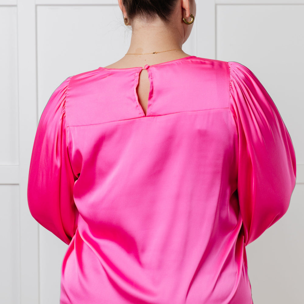 
                      
                        Not Exaggerating Satin Puff Sleeve Blouse
                      
                    