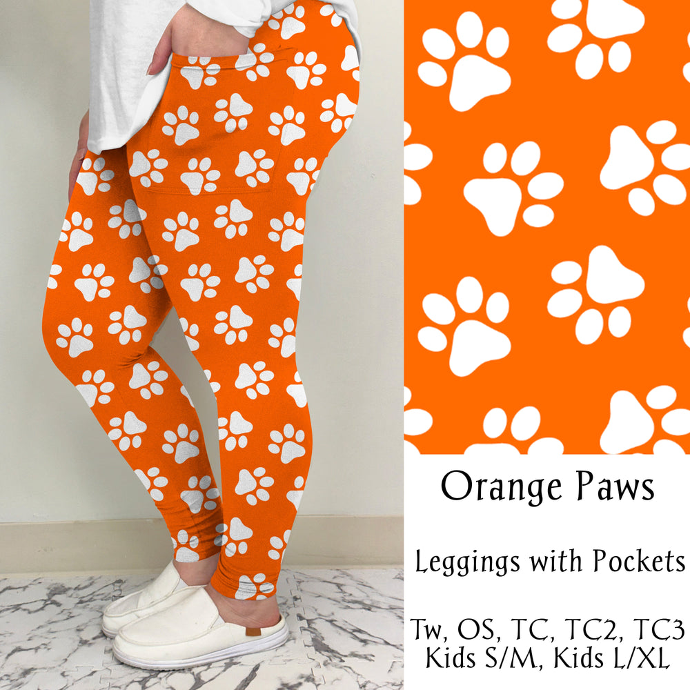 Orange Paw Leggings/Joggers | Pre-Sale ends 12/16 | ETA 32 Days