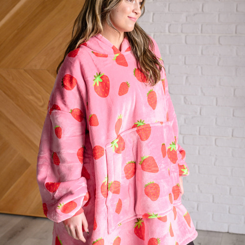 
                      
                        Oversized Blanket Hoodie in Strawberry
                      
                    