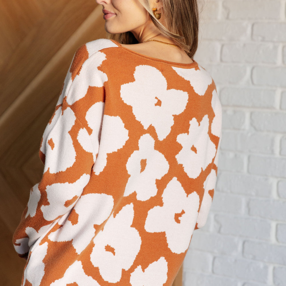 
                      
                        Patches of Flowers Floral Sweater
                      
                    