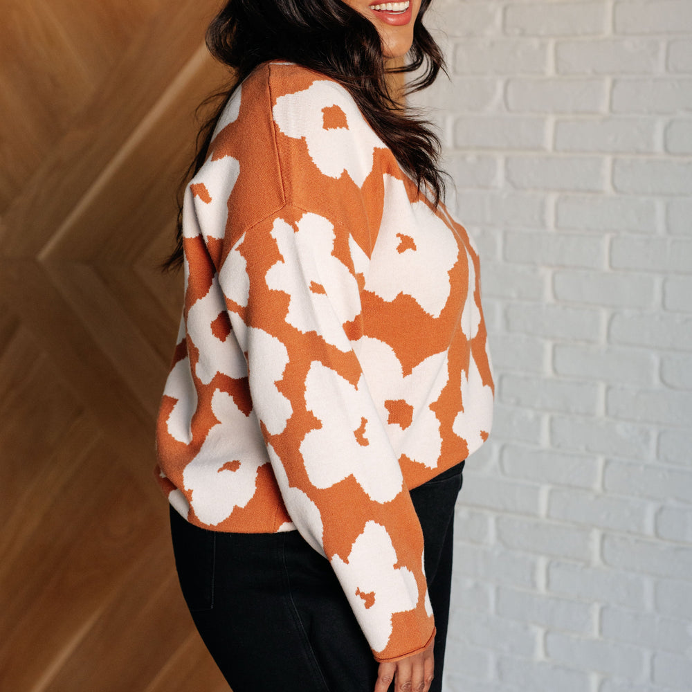 
                      
                        Patches of Flowers Floral Sweater
                      
                    