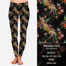  Peacock Fairy - Leggings with Pockets