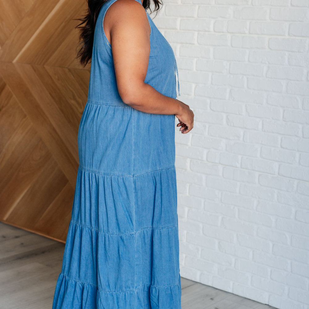 
                      
                        Perfect Choice Denim Maxi Dress
                      
                    