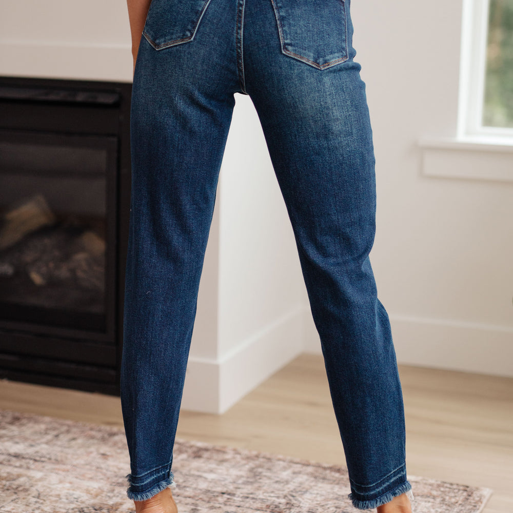 
                      
                        Phillipa High Rise Release Hem Slim Jeans
                      
                    