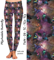 Psychedelic Butterfly Legging & Capris with Pockets