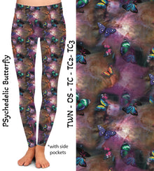  Psychedelic Butterfly Capris with Pockets
