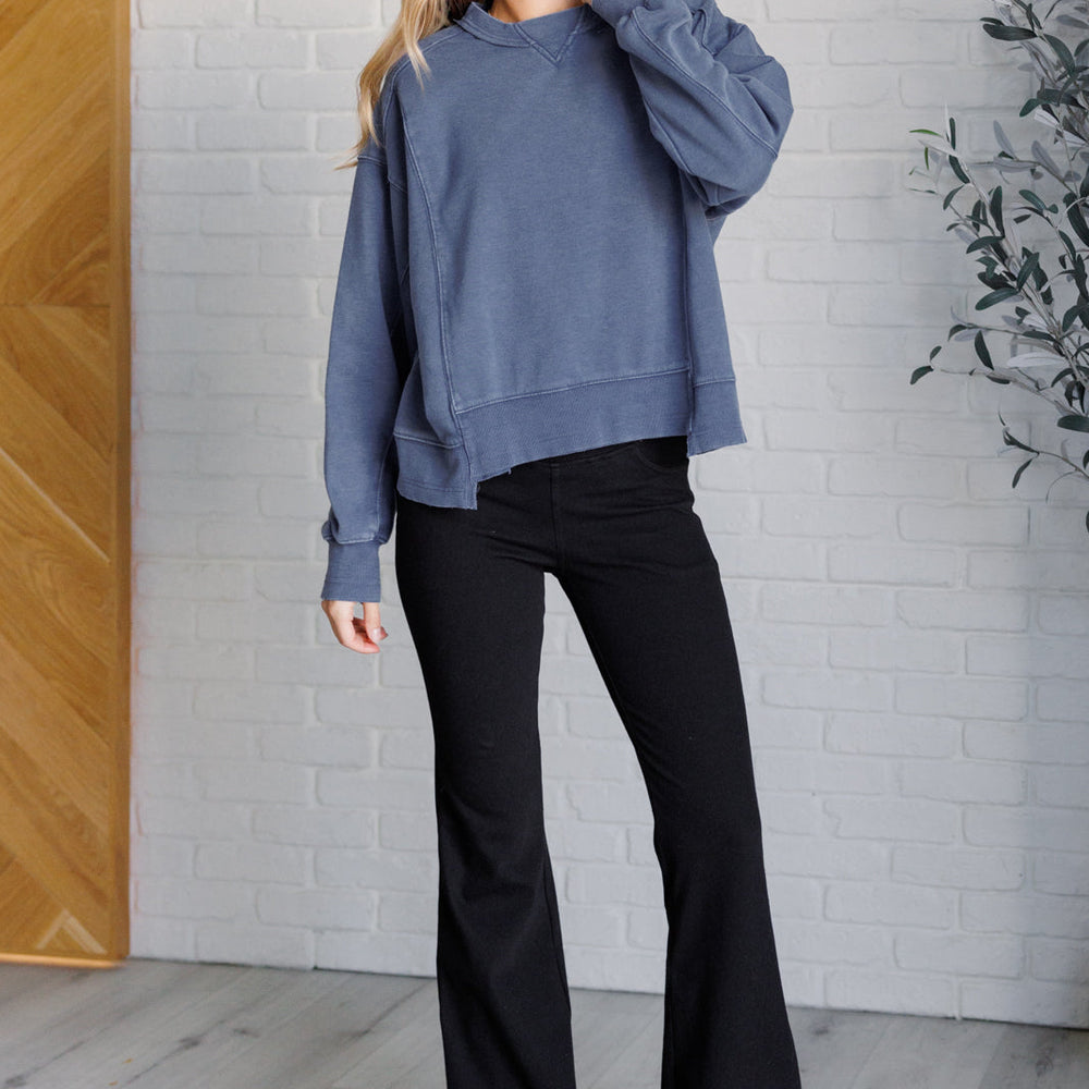 
                      
                        Quick Fix Mineral Wash Crew Neck Pullover in Psychic
                      
                    