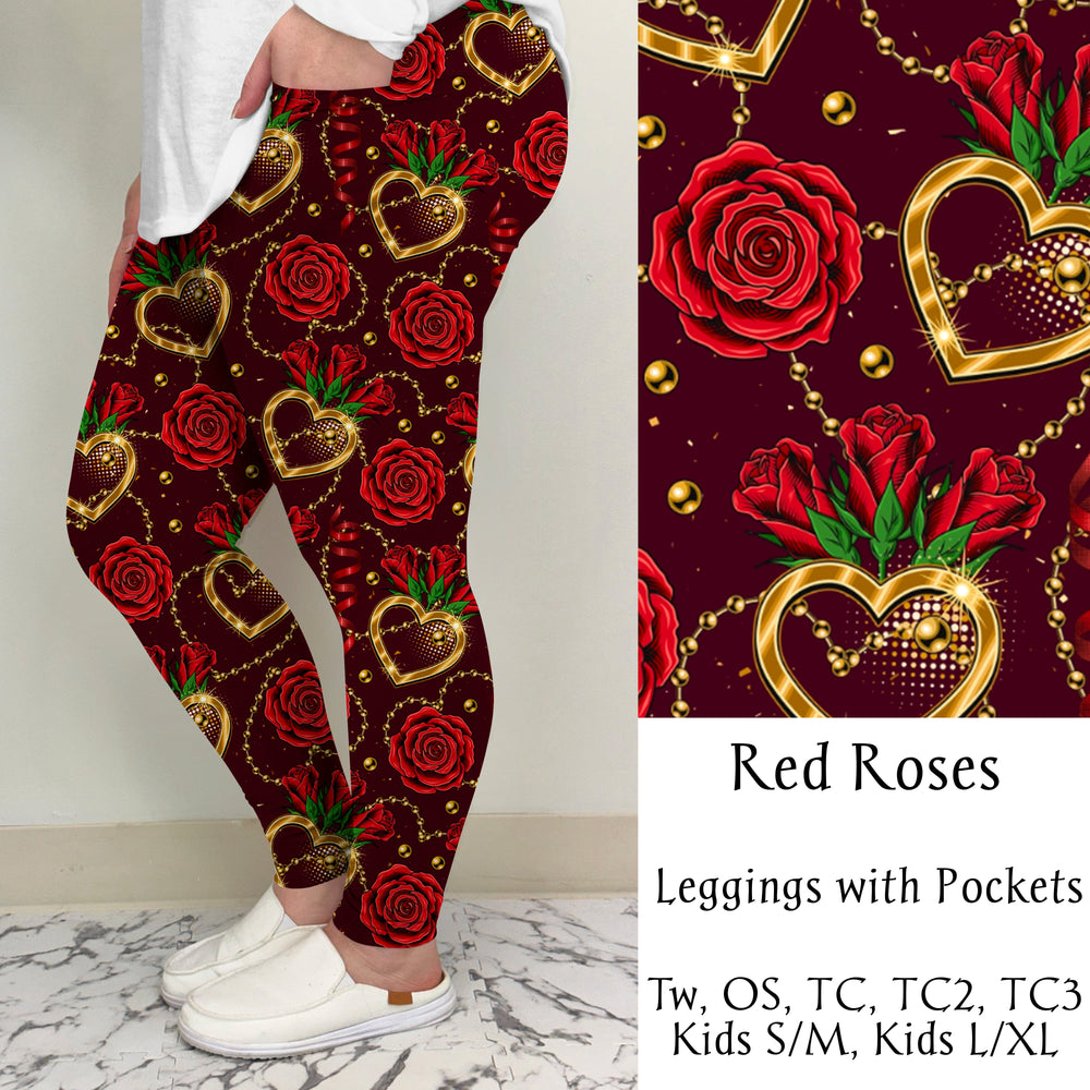 Red Roses  Leggings/Joggers | Pre-Sale ends 12/16 | ETA 32 Days