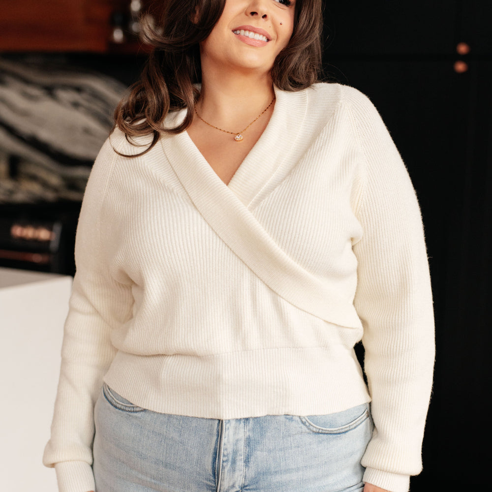 
                      
                        Requisite Request Surplice Crop Sweater
                      
                    