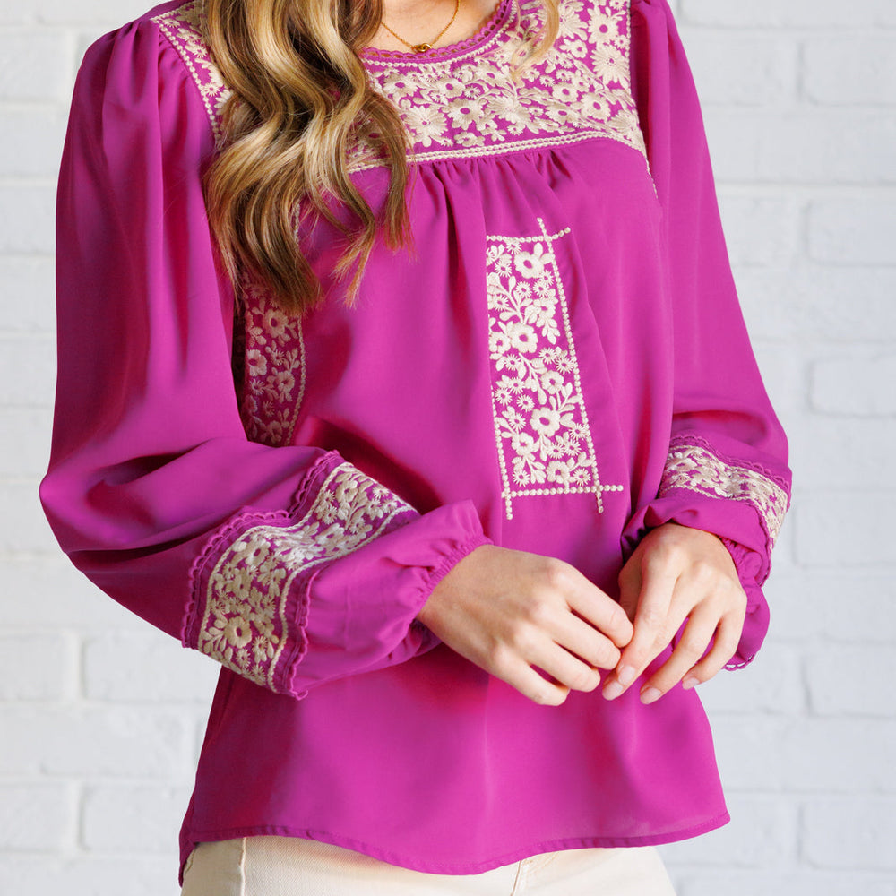 
                      
                        Rodeo Queen Embroidered Blouse
                      
                    