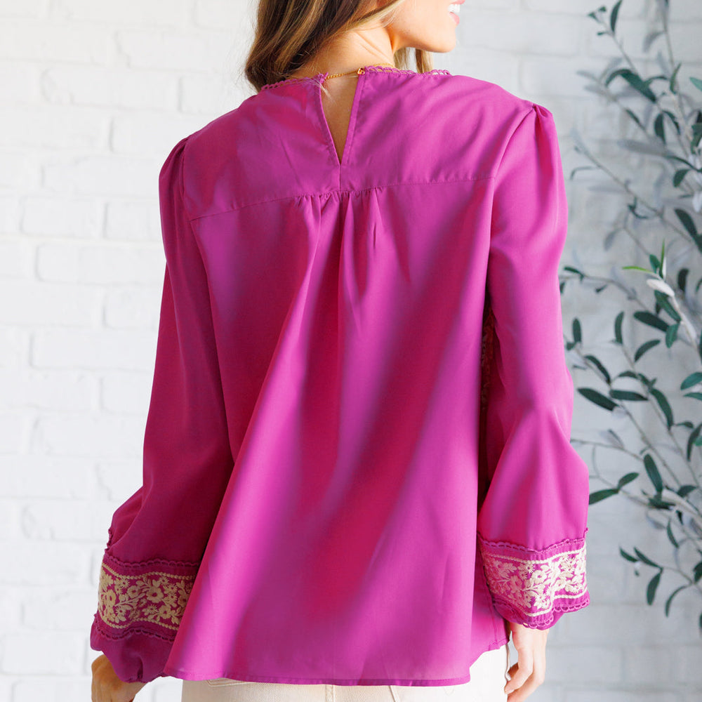 
                      
                        Rodeo Queen Embroidered Blouse
                      
                    