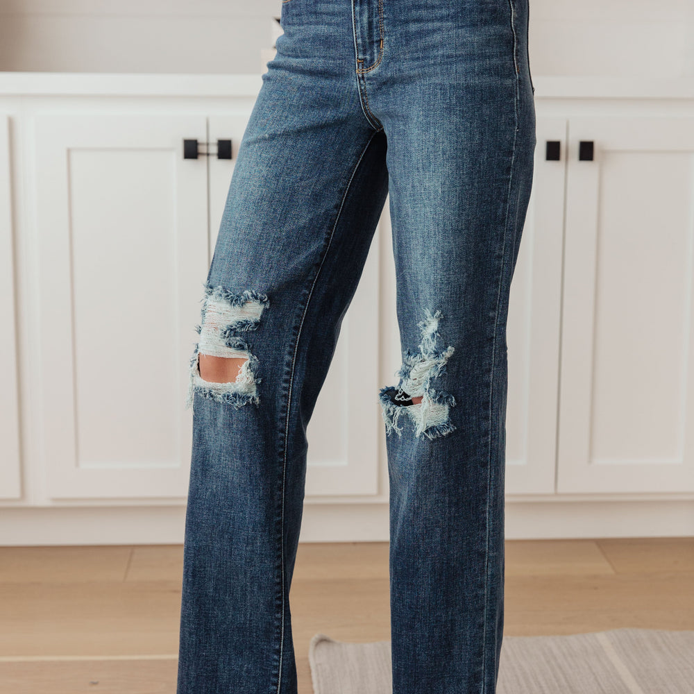 
                      
                        Rose High Rise 90's Straight Jeans in Dark Wash
                      
                    