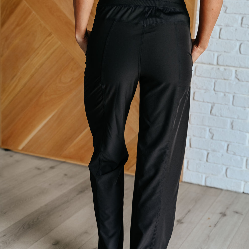 
                      
                        Runner's High Drawstring Joggers in Black
                      
                    