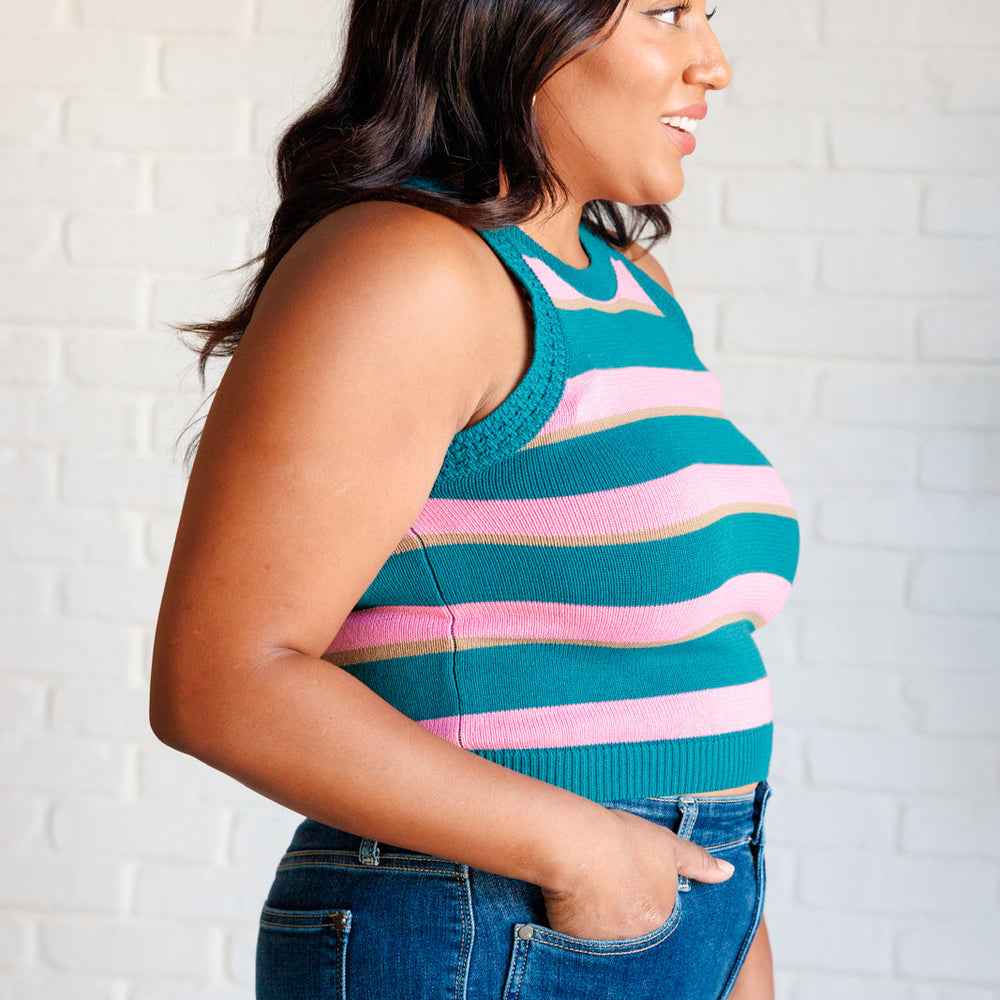 
                      
                        Scholarly Pursuits Knit Striped Tank
                      
                    