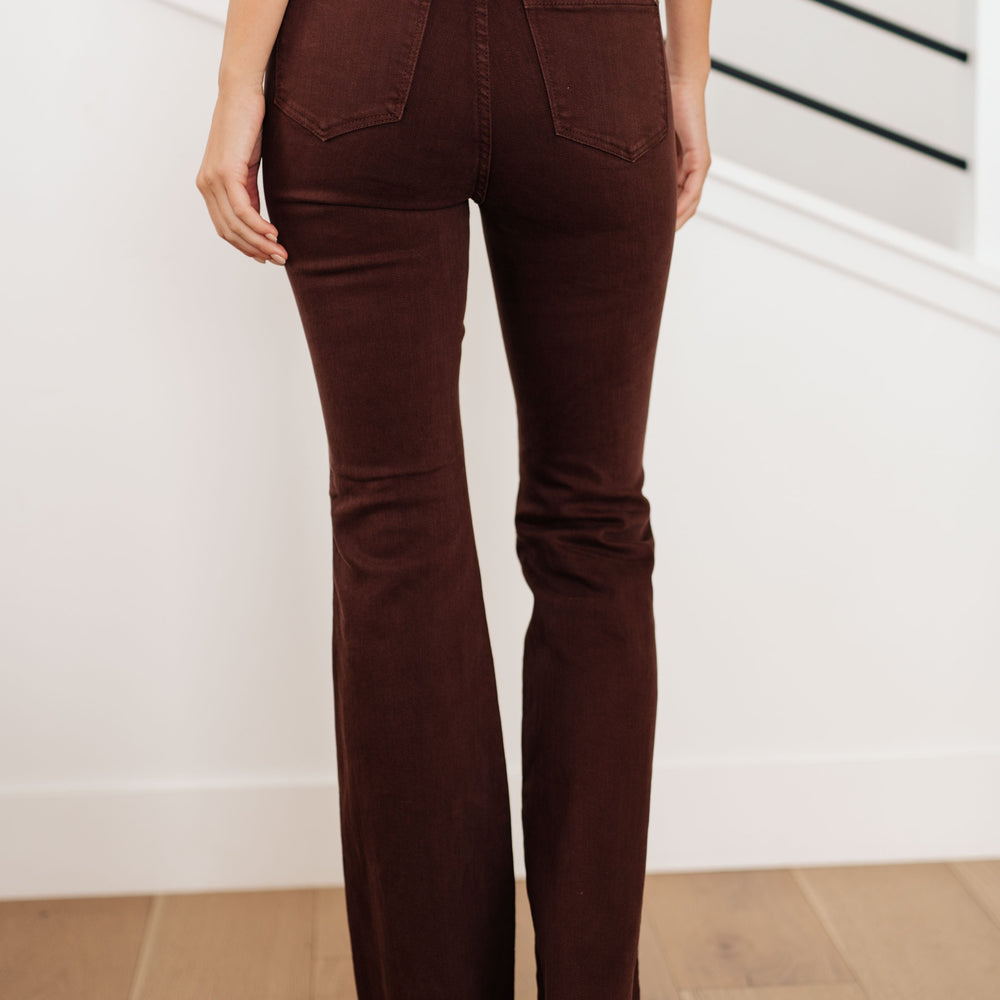 
                      
                        Sienna High Rise Control Top Flare Jeans in Espresso
                      
                    