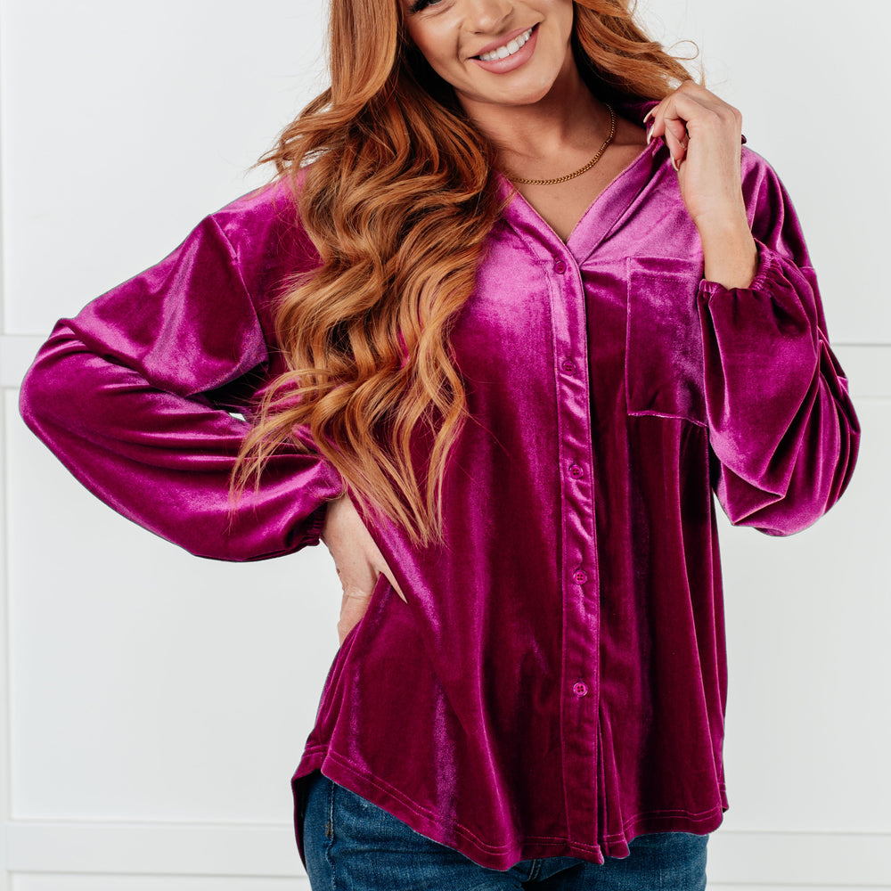 
                      
                        The Best Policy Velvet Balloon Sleeve Top
                      
                    