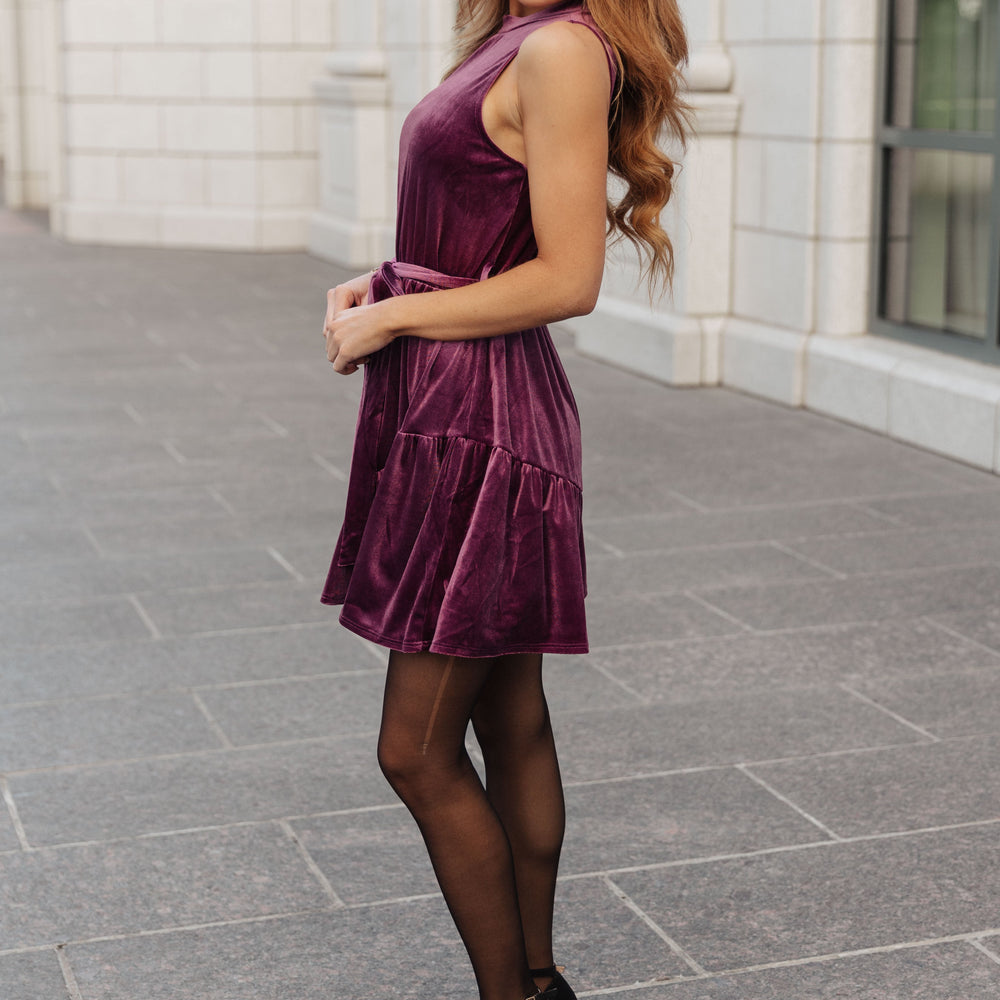 
                      
                        Tied In A Bow Velvet Dress
                      
                    