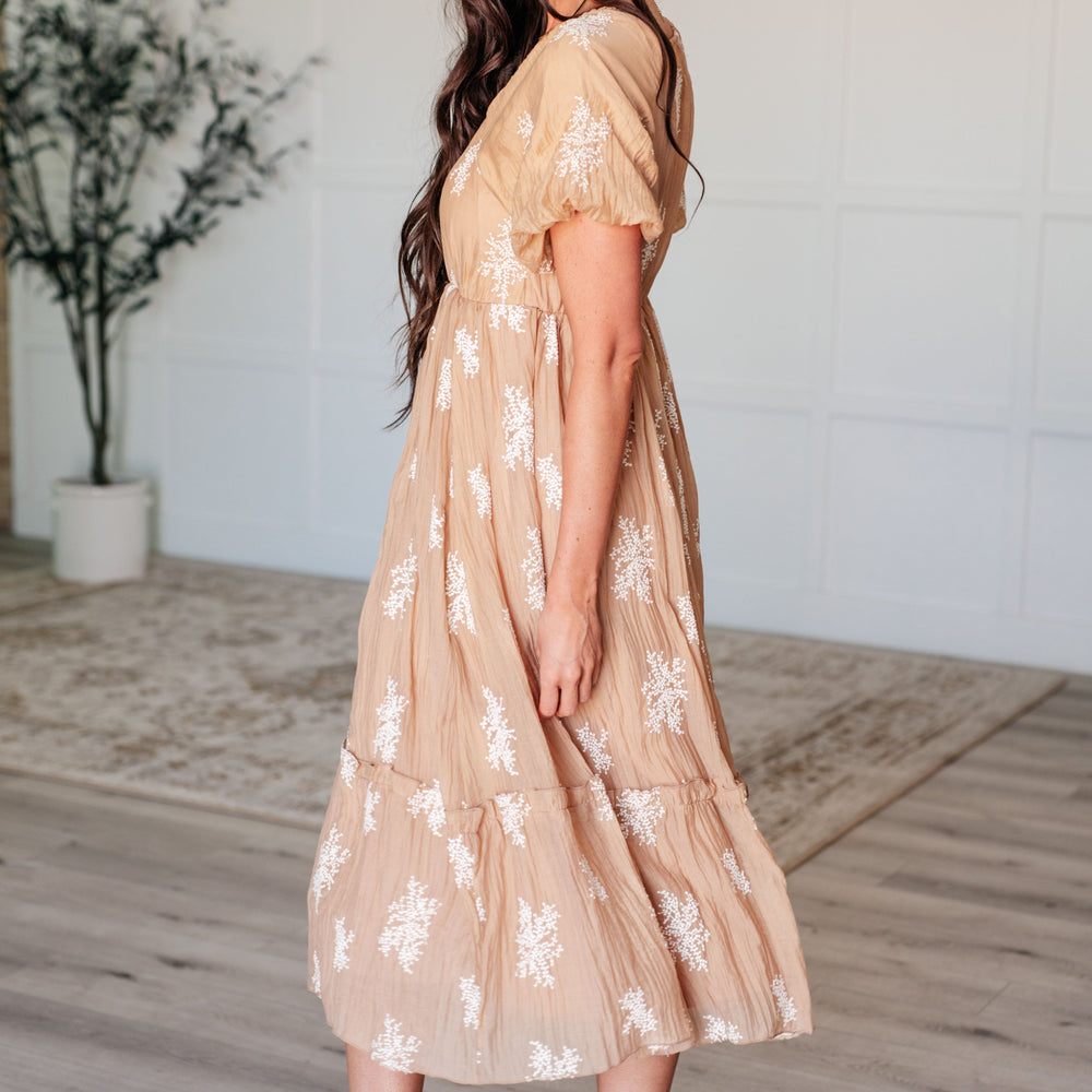 
                      
                        Trusting My Intuition Balloon Sleeve Dress in Camel
                      
                    