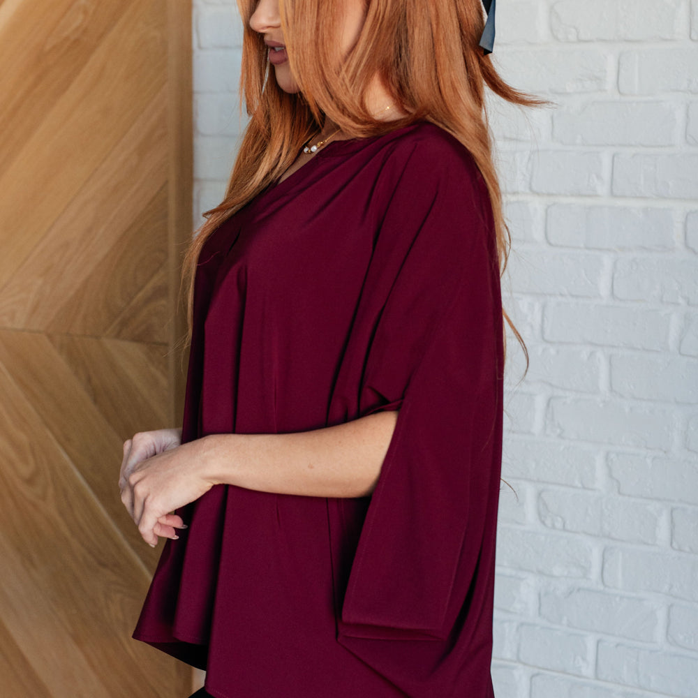 
                      
                        Universal Philosophy Blouse in Wine
                      
                    