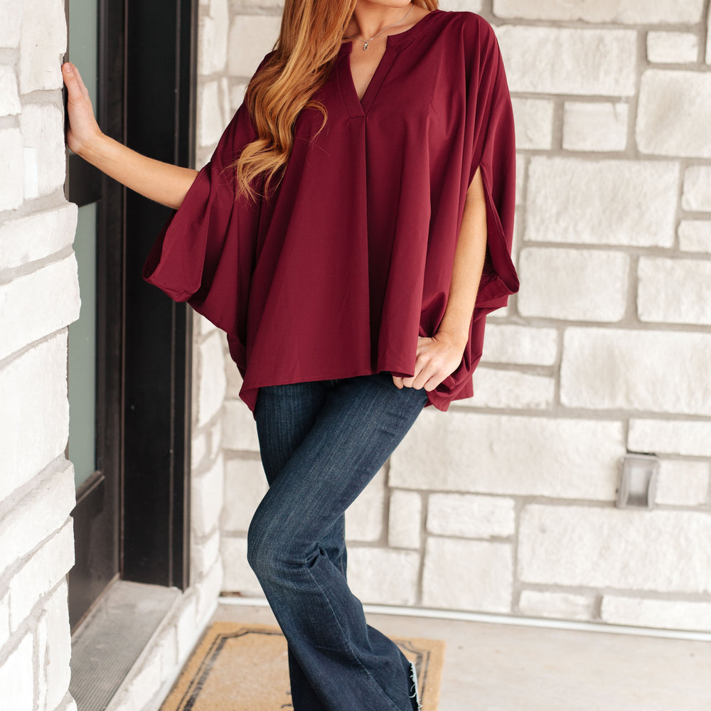 
                      
                        Universal Philosophy Blouse in Wine
                      
                    