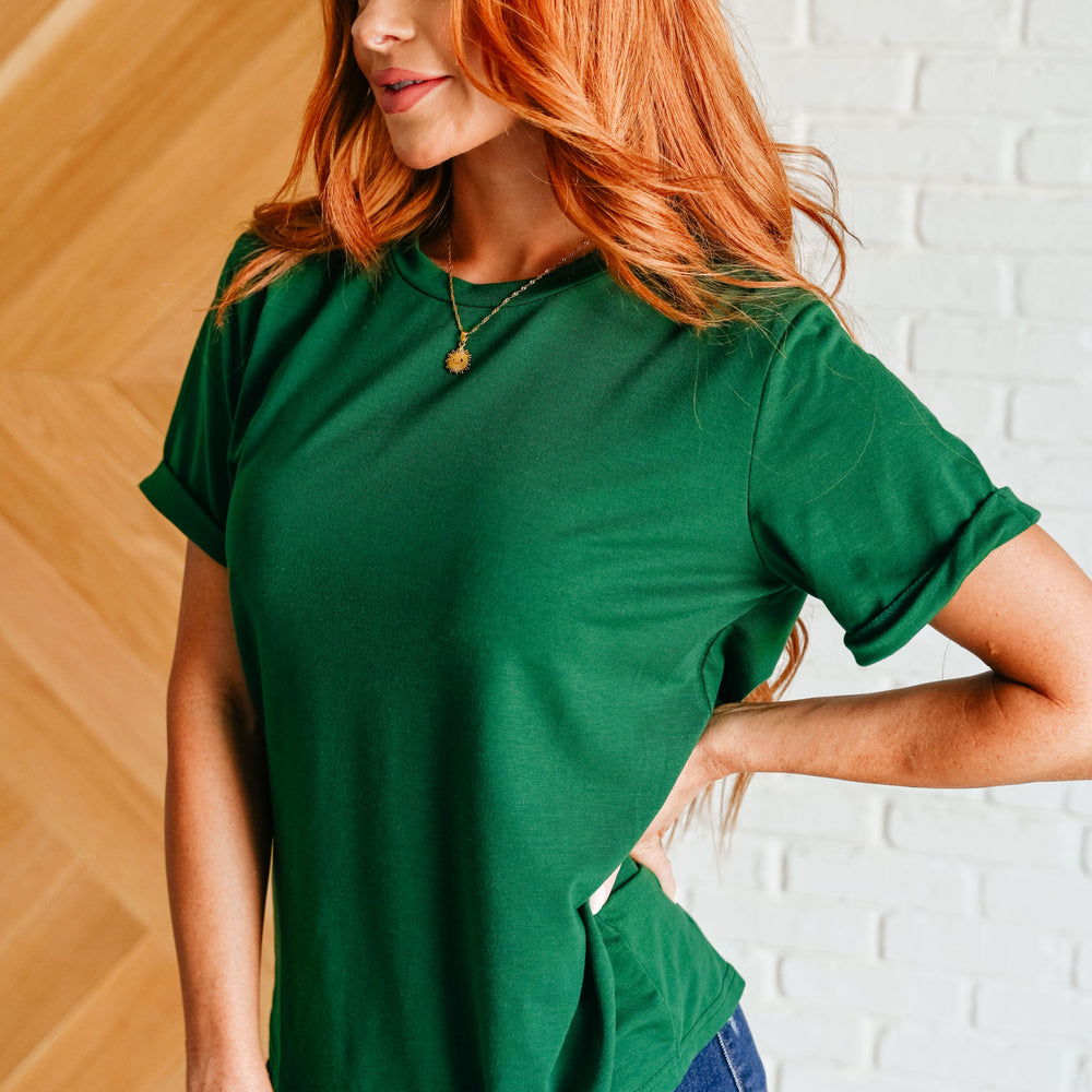 
                      
                        Uptown Crew T-Shirt in Green
                      
                    