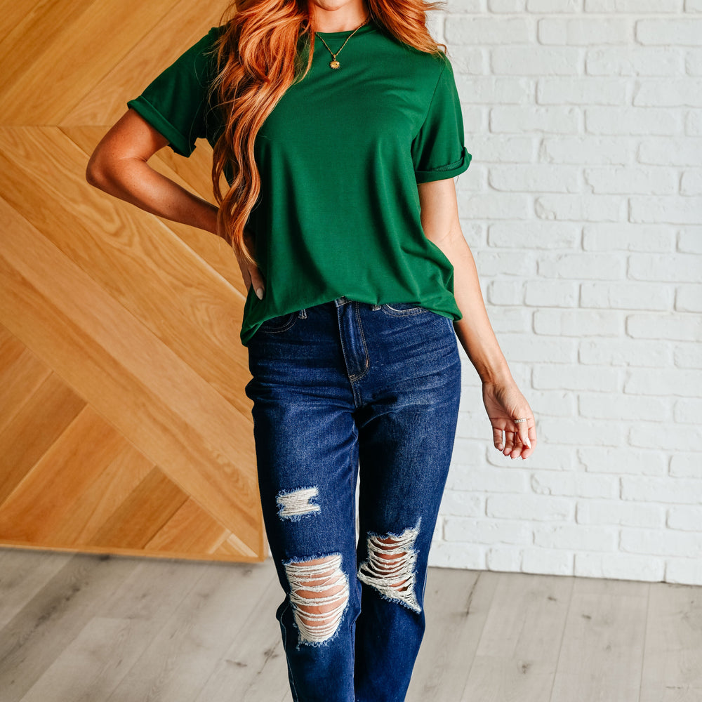 
                      
                        Uptown Crew T-Shirt in Green
                      
                    