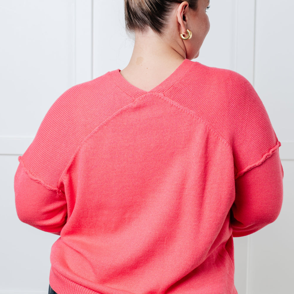 
                      
                        Very Understandable V-Neck Sweater in Pink
                      
                    