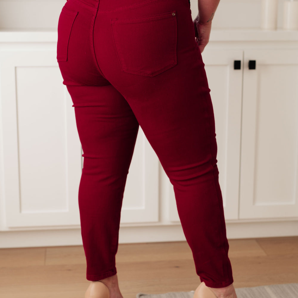 
                      
                        Wanda High Rise Control Top Skinny Jeans Scarlet
                      
                    