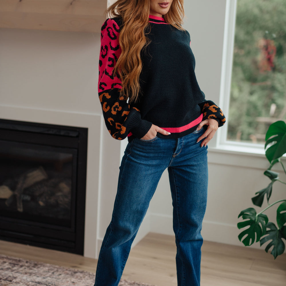 
                      
                        Wild About You Animal Print Sweater
                      
                    