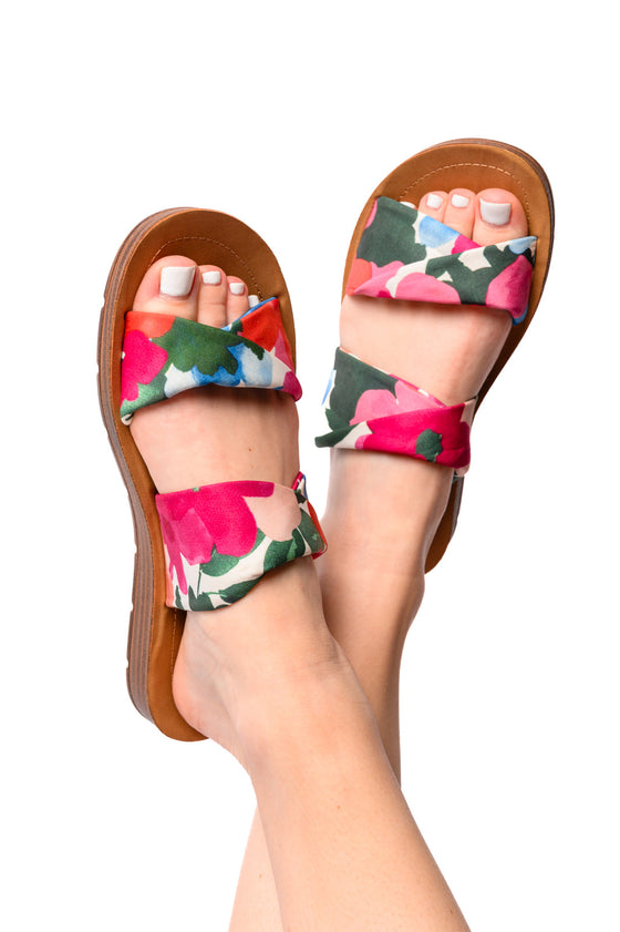 With a Twist Sandal in Flowers
