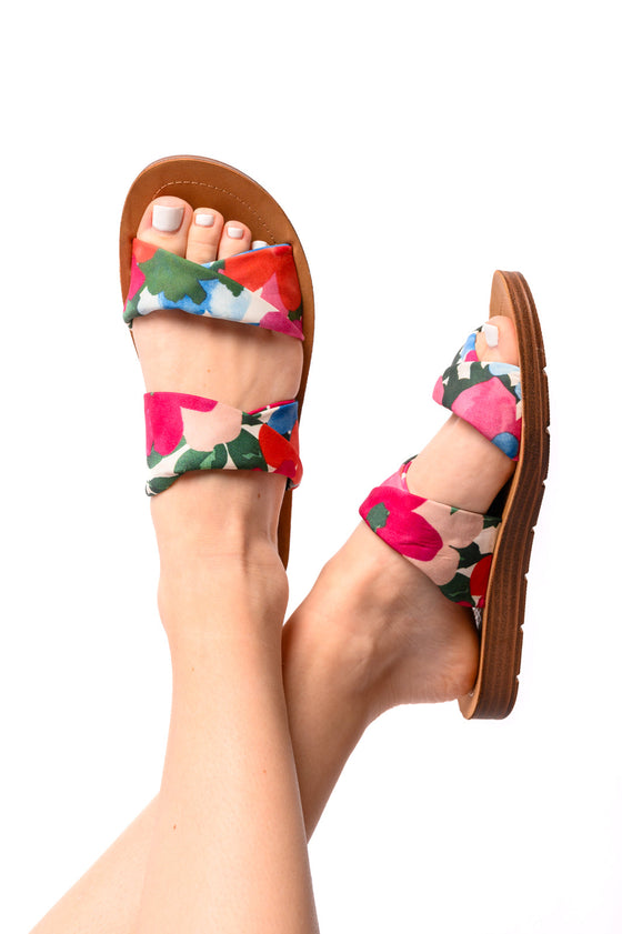 With a Twist Sandal in Flowers