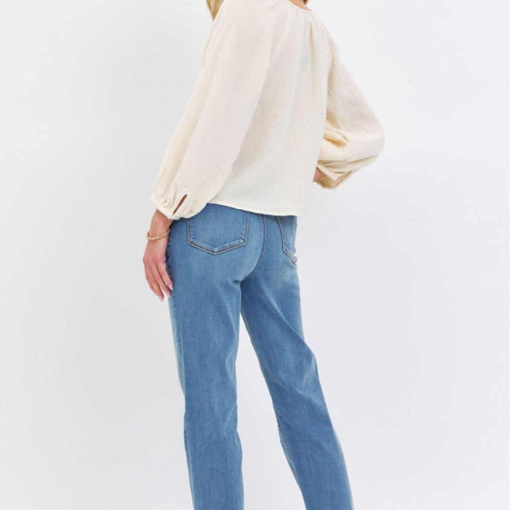 
                      
                        Judy Blue High Waist Straight Jeans
                      
                    