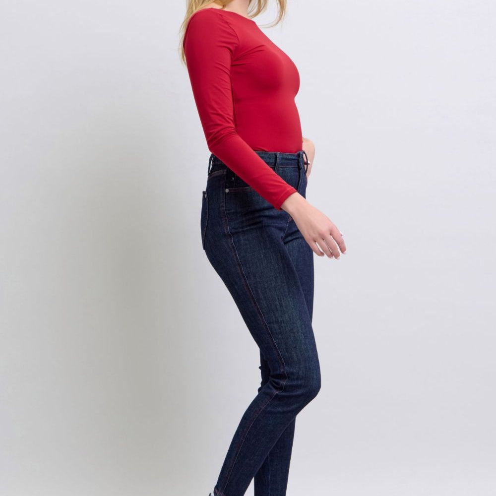 
                      
                        Judy Blue Full Size Heart Shaped Back Pockets Skinny Jeans
                      
                    