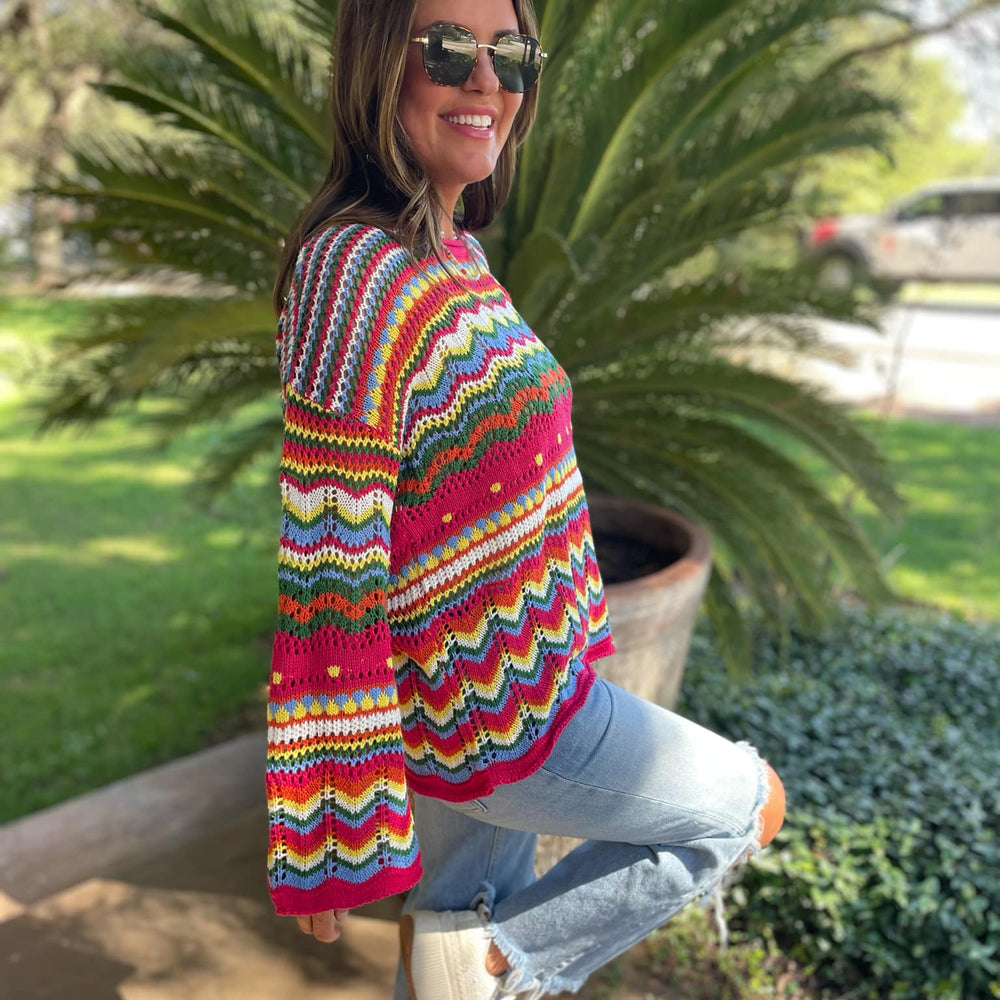 
                      
                        PREORDER: Abilene Crochet Sweater
                      
                    