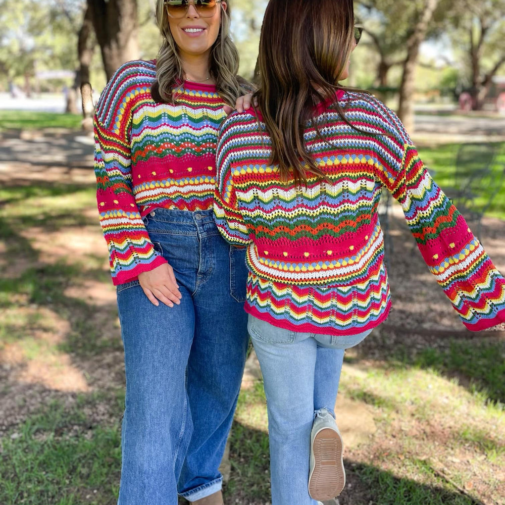 
                      
                        PREORDER: Abilene Crochet Sweater
                      
                    