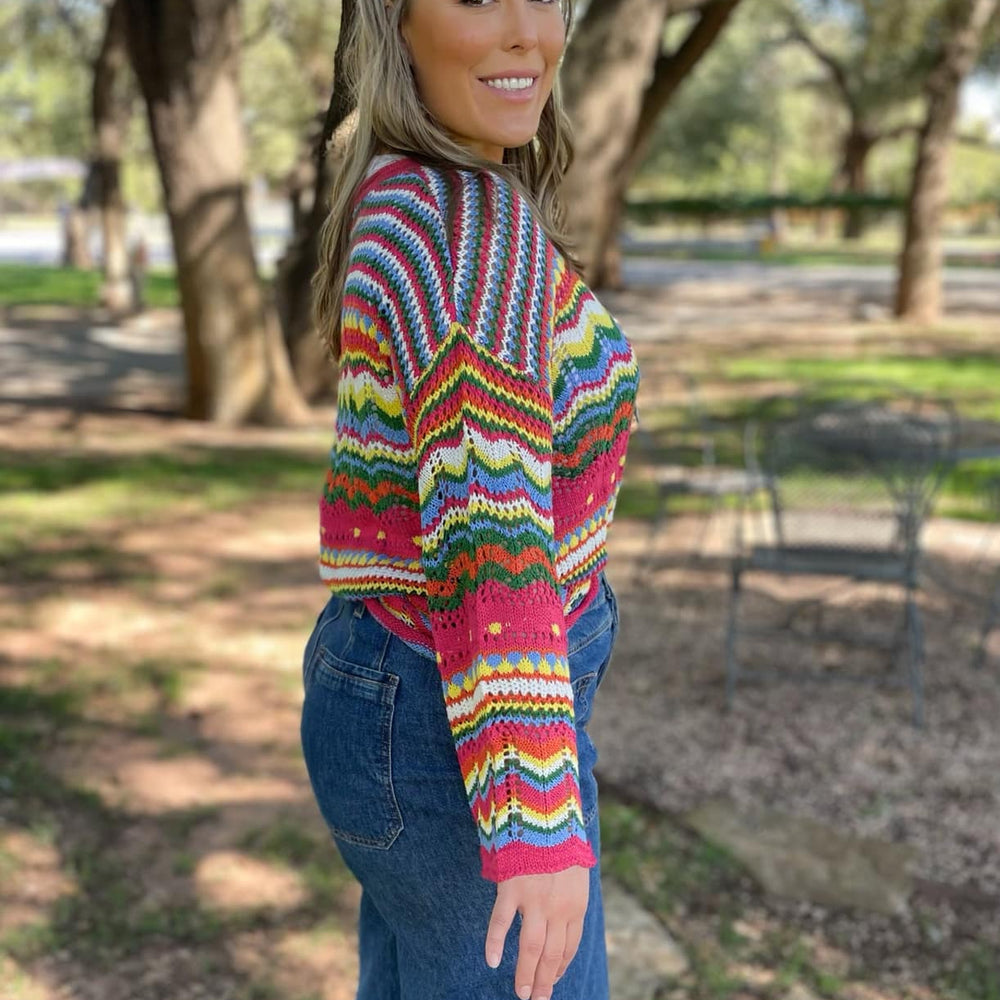 
                      
                        PREORDER: Abilene Crochet Sweater
                      
                    