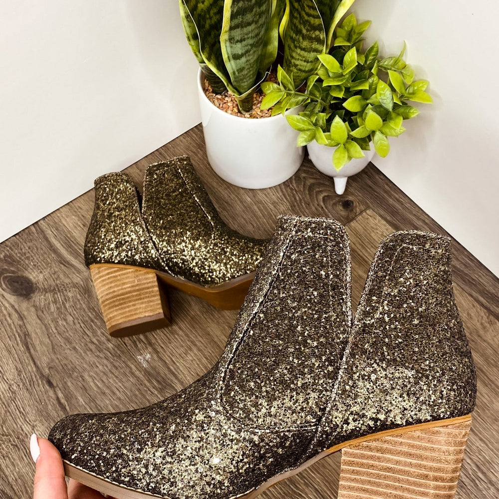 
                      
                        Fiera Booties in Bronze
                      
                    