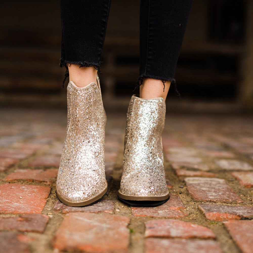 
                      
                        Fiera Booties in Gold
                      
                    