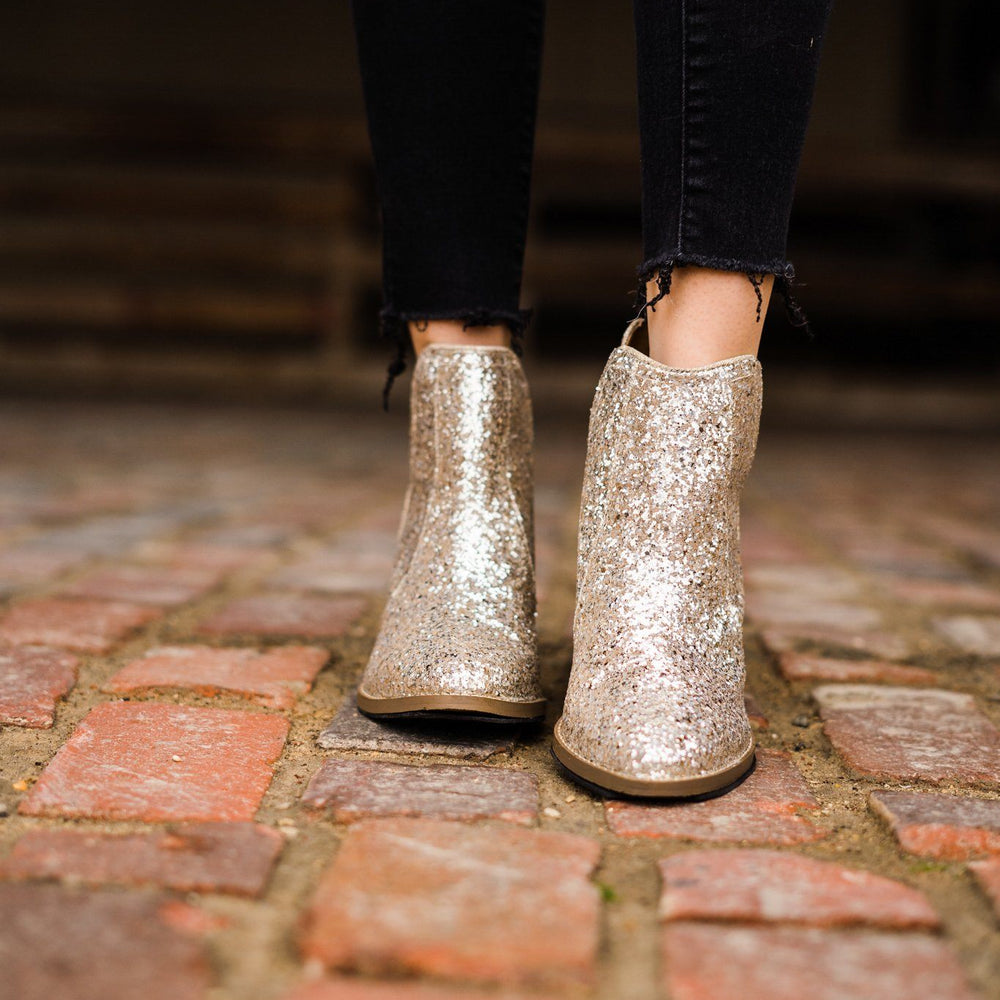 
                      
                        Fiera Booties in Gold
                      
                    