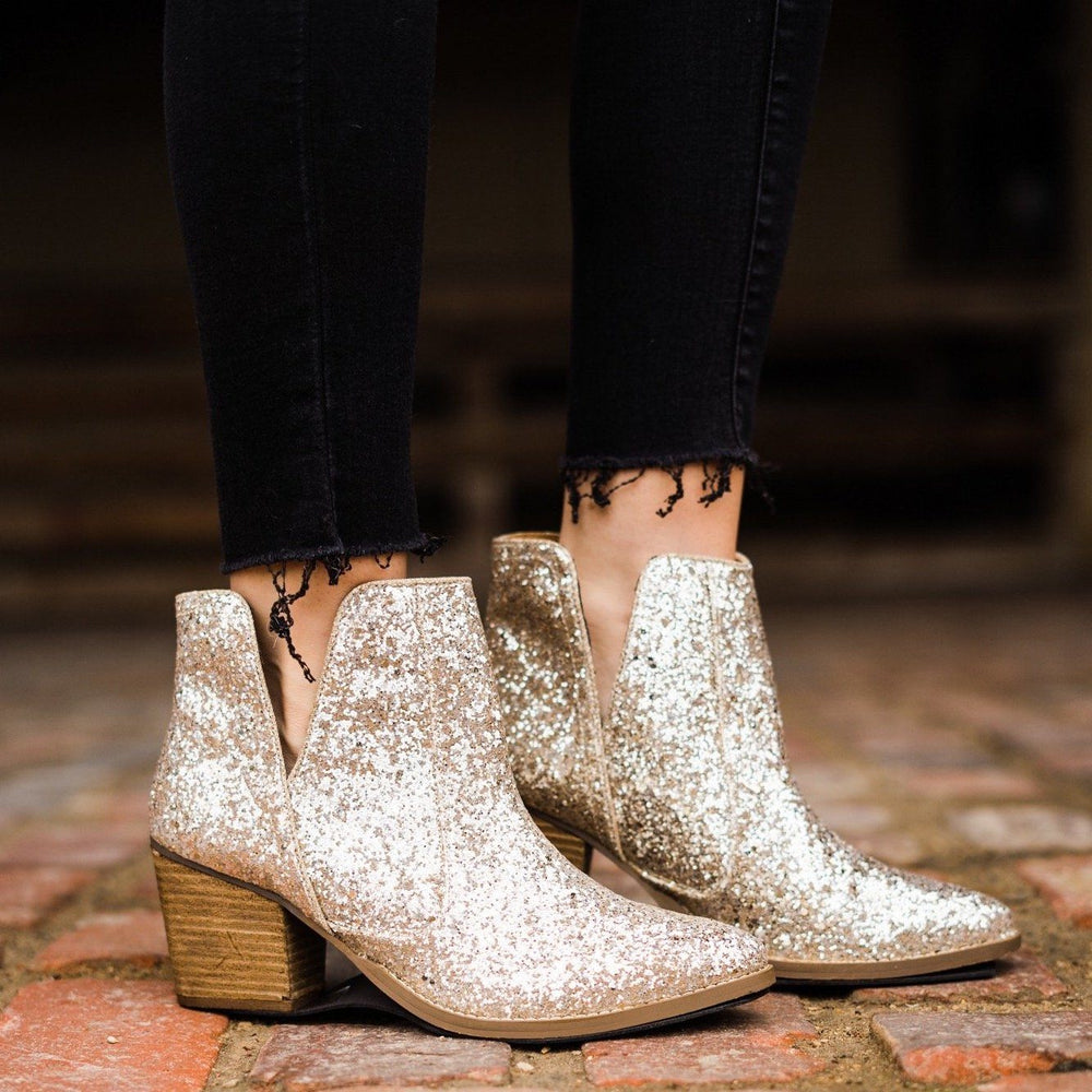 
                      
                        Fiera Booties in Gold
                      
                    