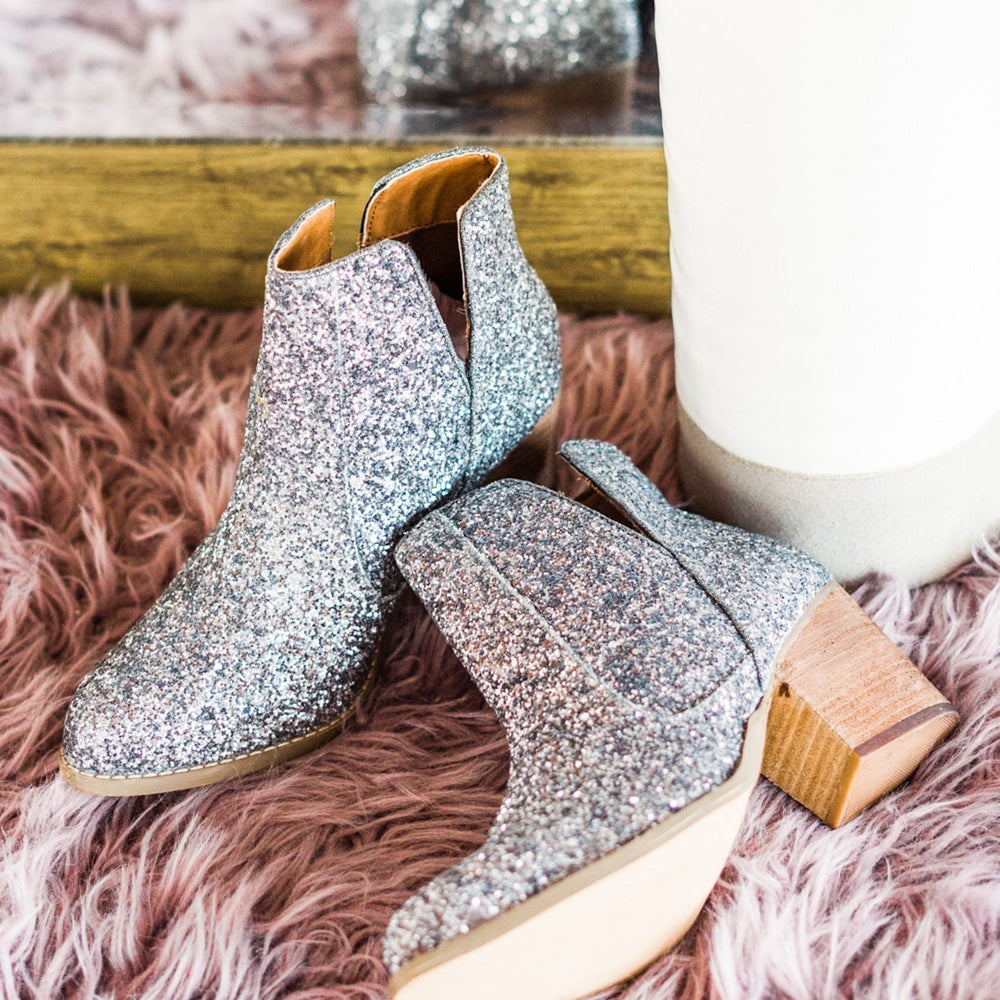 
                      
                        Fiera Booties in Pewter
                      
                    