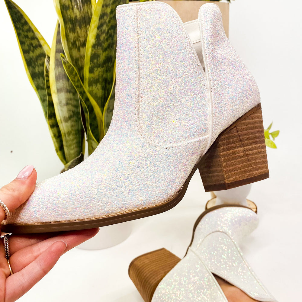 
                      
                        Fiera Booties in White
                      
                    