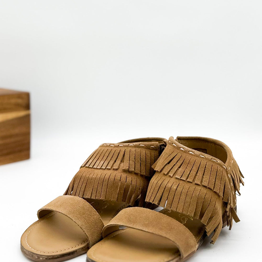 
                      
                        Fringe Star Sandal in Tan
                      
                    