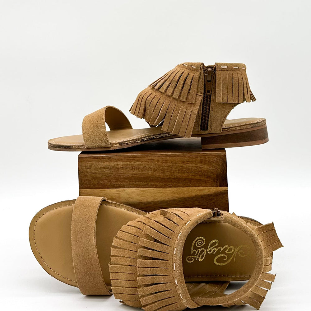 
                      
                        Fringe Star Sandal in Tan
                      
                    